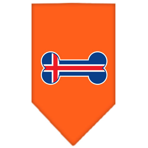 Bone Flag Iceland Screen Print Bandana Orange Small